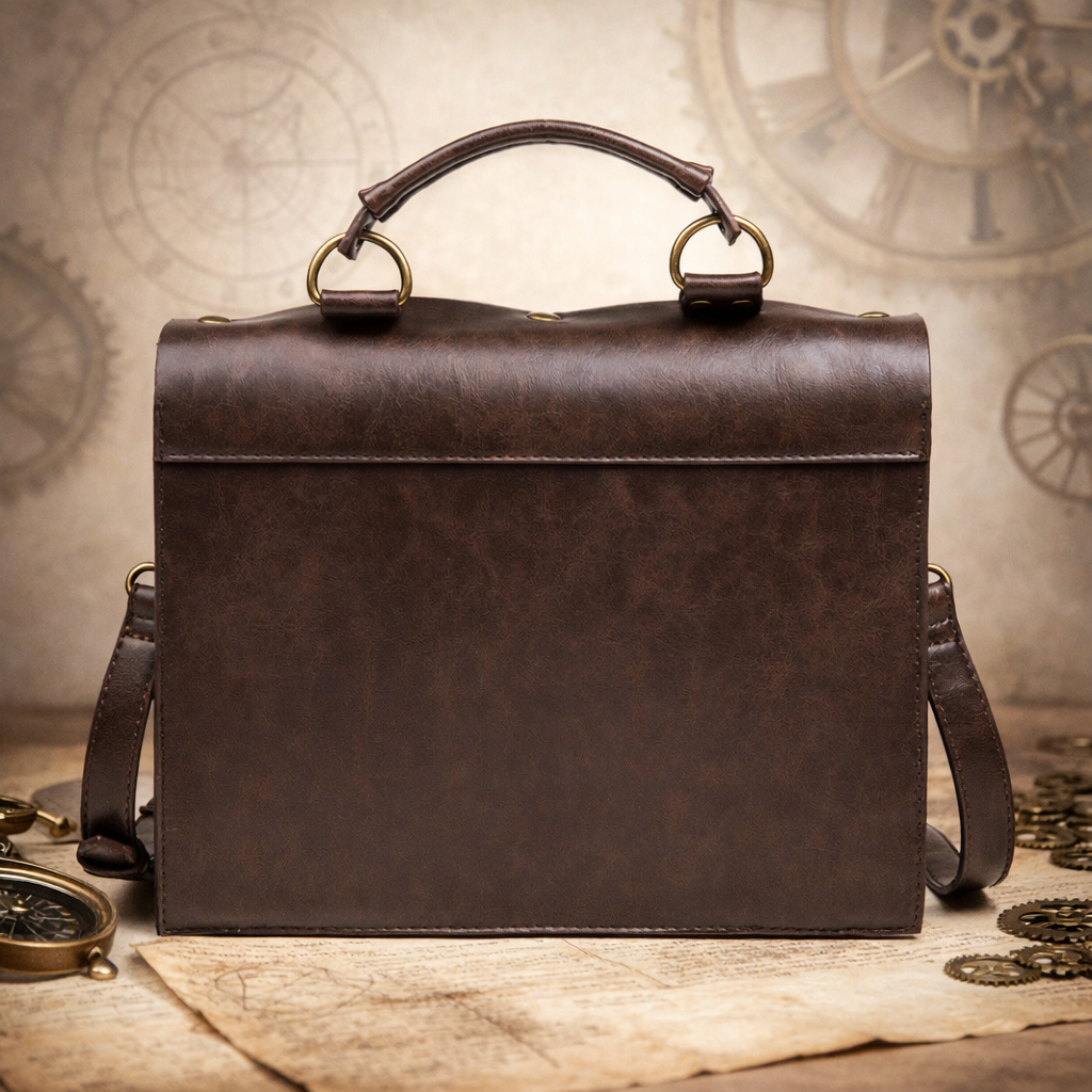 Industrial Punk Chic: Women's Retro Crossbody Bag – Edgy Vintage Shoulder Sling