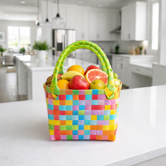 Vibrant Hand-Woven African Folk Tote: The Ultimate Eco-Friendly Multi-Purpose Market Bag 🌍👜