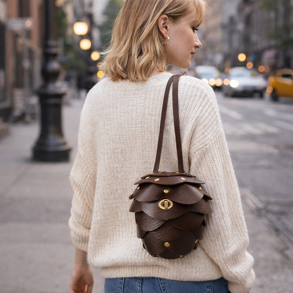 Retro Western Style Mini Waist Bag – Vintage PU Leather Fanny Pack for Women | Creative Small Belt Bag for Lipstick & Coins