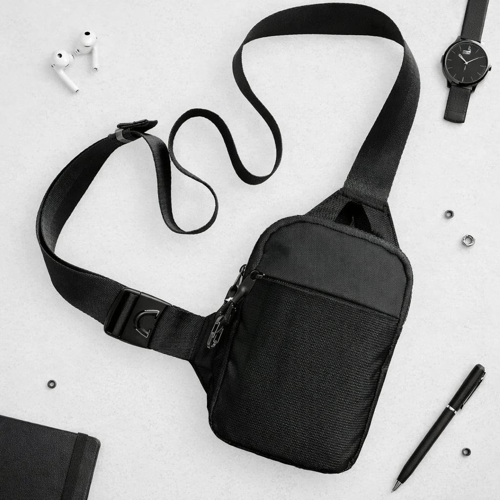 Anti-Theft Nylon Crossbody Bag with RFID Protection & Alloy Safety Buckle – Unisex Fashion Small Shoulder Bag