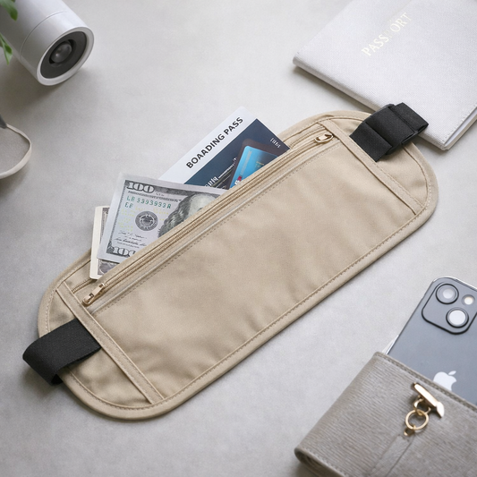 Anti-Theft Slim Money Belt – Hidden Travel Waist Pack, Secure Invisible Passport Holder & Sports Fanny Pack for Men and Women 🛡️✈️
