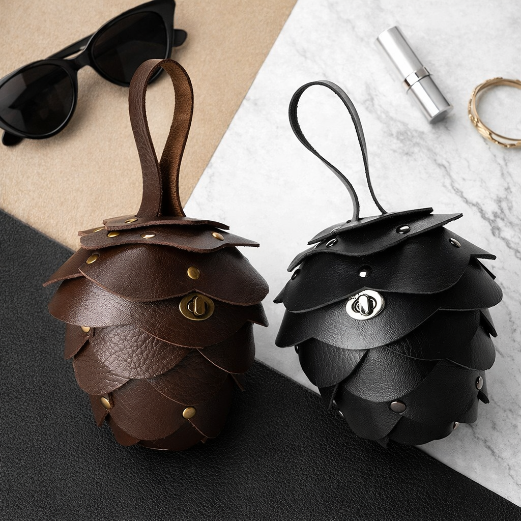 Retro Western Style Mini Waist Bag – Vintage PU Leather Fanny Pack for Women | Creative Small Belt Bag for Lipstick & Coins