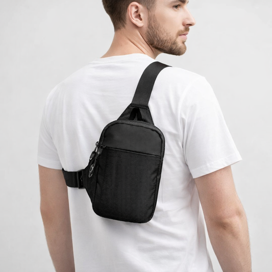 Anti-Theft Nylon Crossbody Bag with RFID Protection & Alloy Safety Buckle – Unisex Fashion Small Shoulder Bag